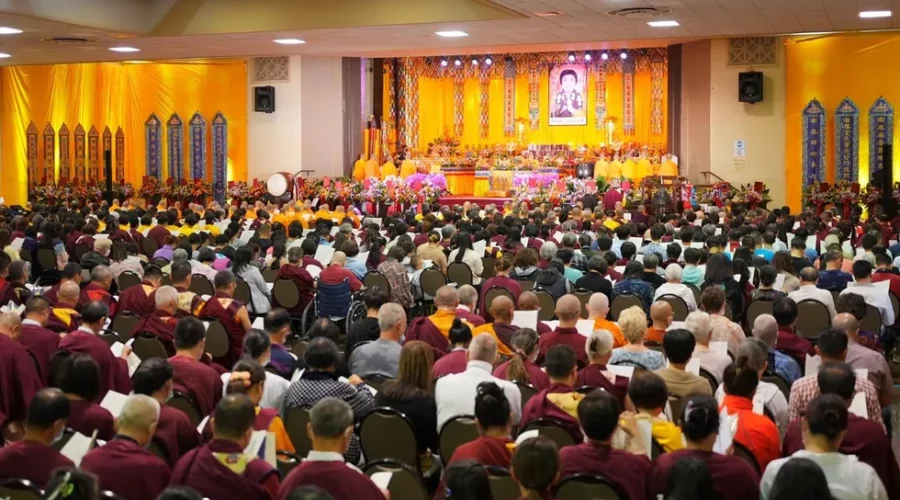 The speeches by Venerable Tsemang and Jiaozun Zhengda at the Dharma Assembly to Celebrate the Holy Birthday of Namo Dorje Chang Buddha III in 2023