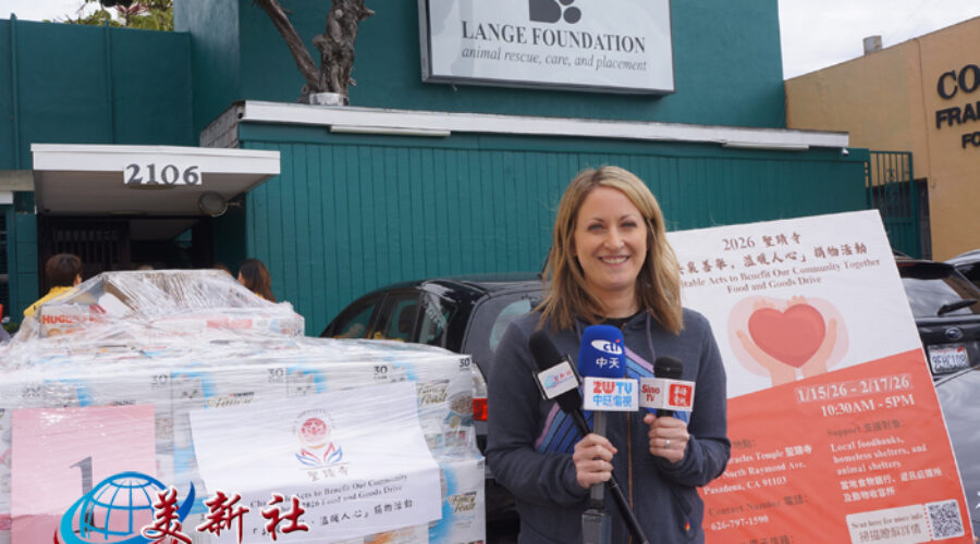 聖蹟寺新春送暖  物資捐助溫暖人心 – 美新社報導